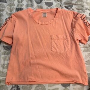 PINK Victoria's Secret Peach Crop Top